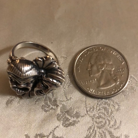 Cini Jewelry Vintage Cini Sterling Silver Drama Mask Ring Poshmark